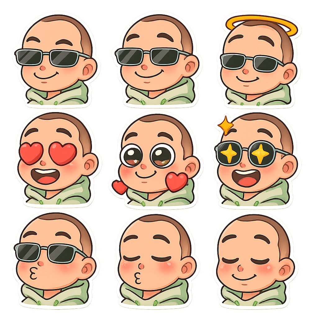Created using AI Sticker Generator with chibi_emoji_stickers_3 style in sticker category. Generated on October 26, 2025 using Image to Image generation method.