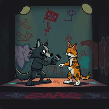 Lobo vs gato