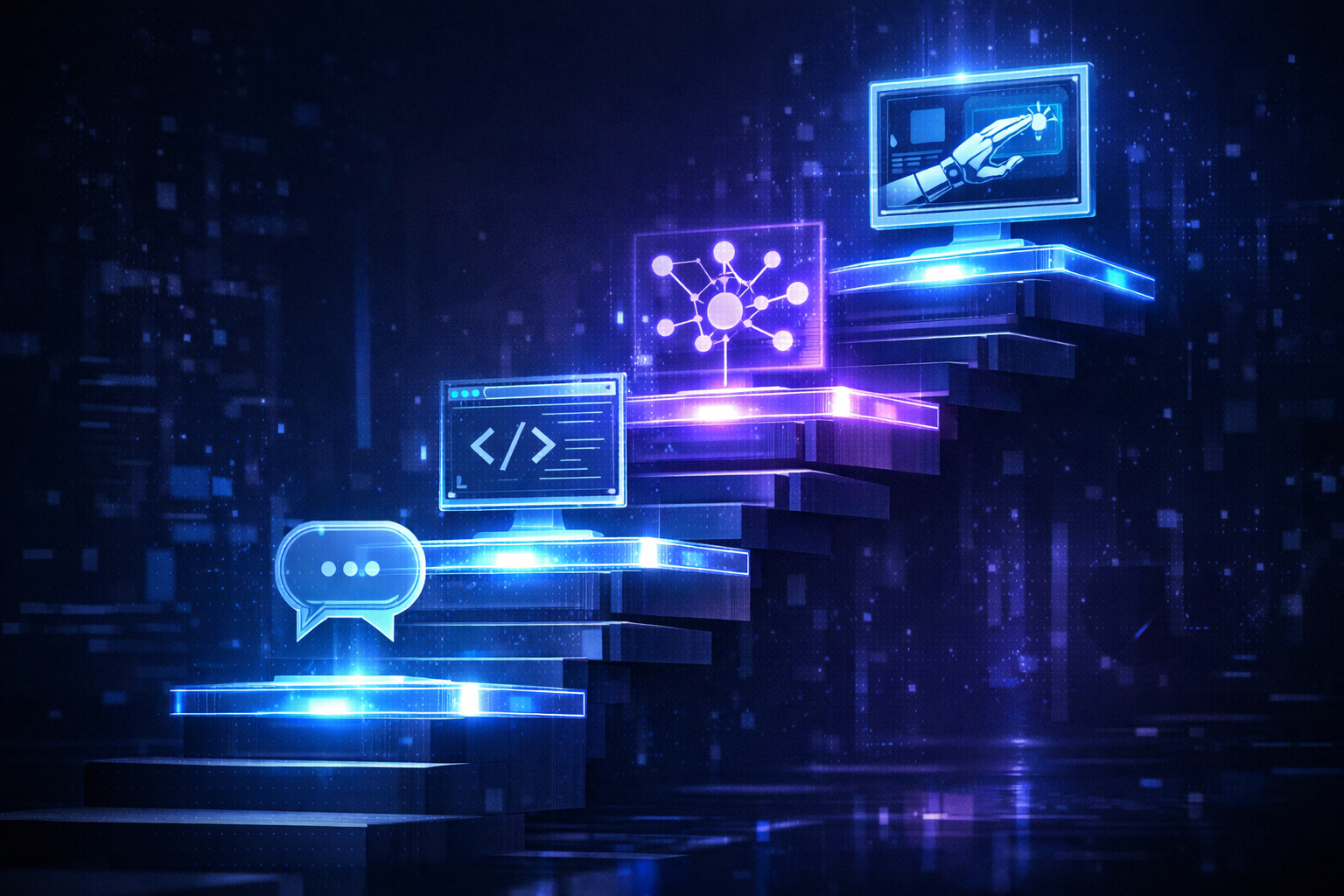 Évolution des agents IA - du chatbot au contrôle machine