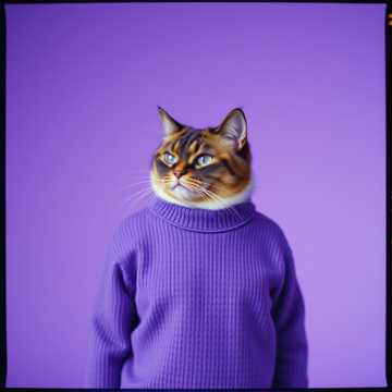 maé et son pull violet