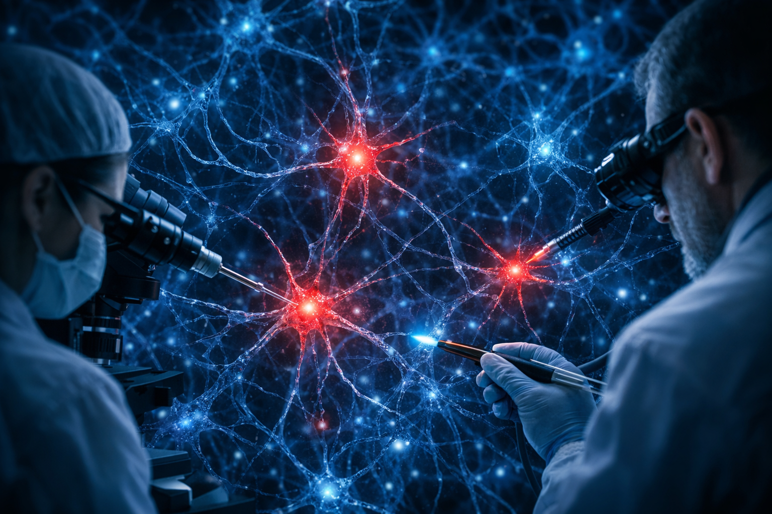 Chercheurs isolant des neurones H spécifiques dans un réseau neuronal massif