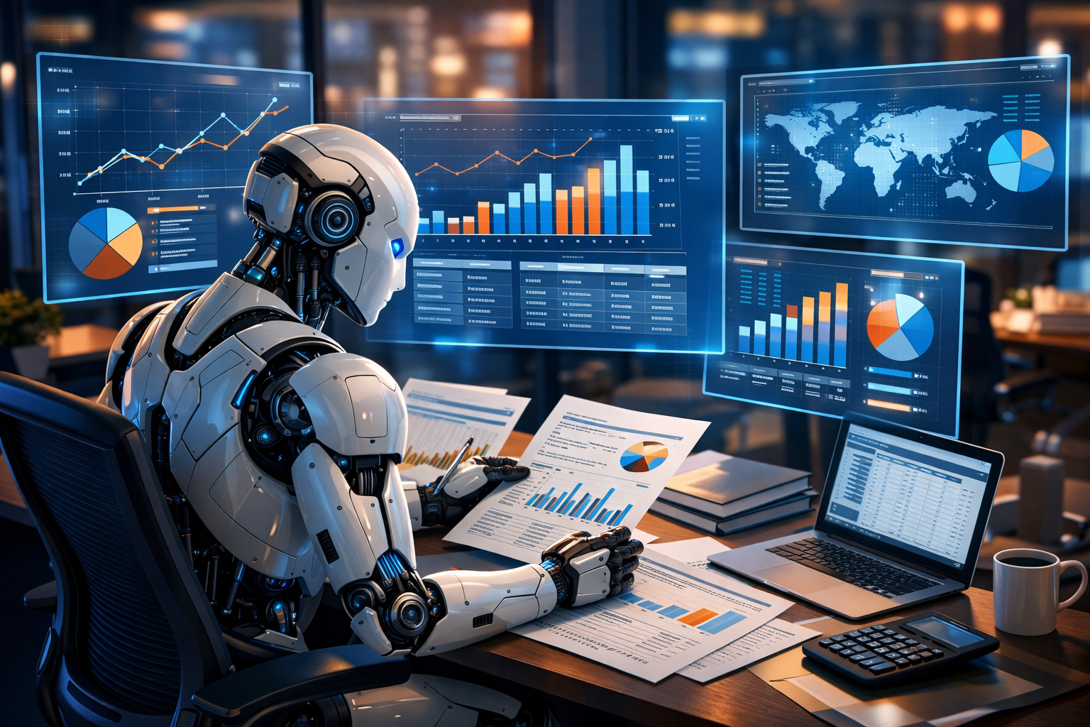 Intelligence artificielle effectuant des taches bureautiques et d'analyse de donnees