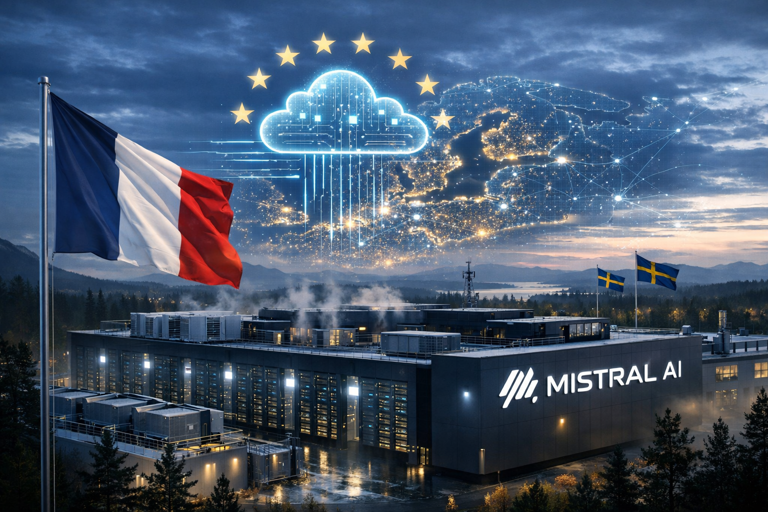 Mistral AI souveraineté numérique européenne - data center Suède