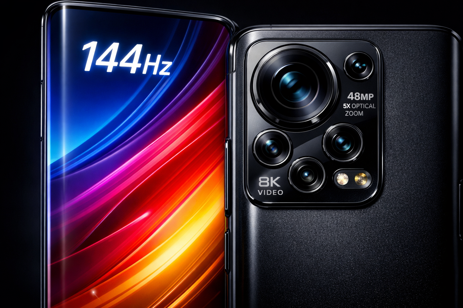 Écran AMOLED 144Hz et bloc photo Penta 5 capteurs 48 mégapixels du Tesla Piphone