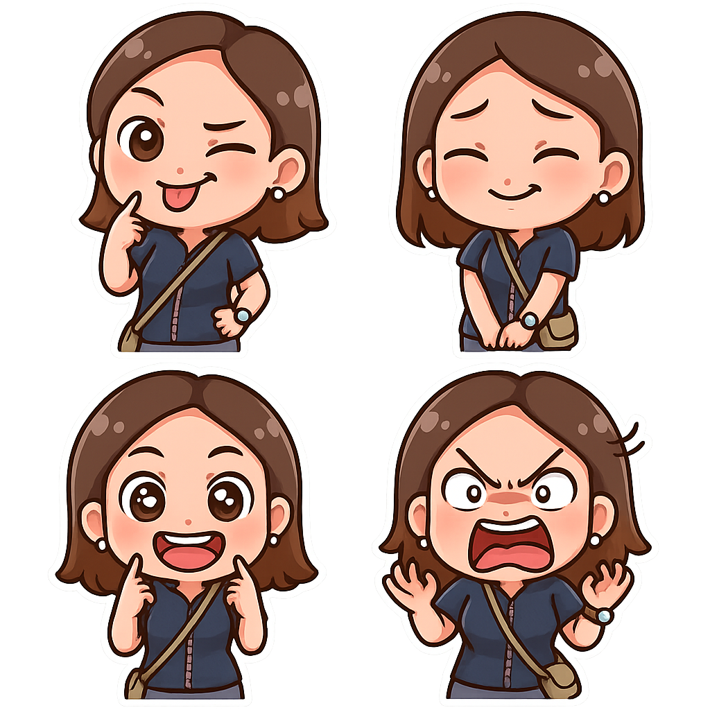 Created using AI Sticker Generator with chibi_emoji_stickers style in emoji_type category. Generated on November 9, 2025 using Image to Image generation method.