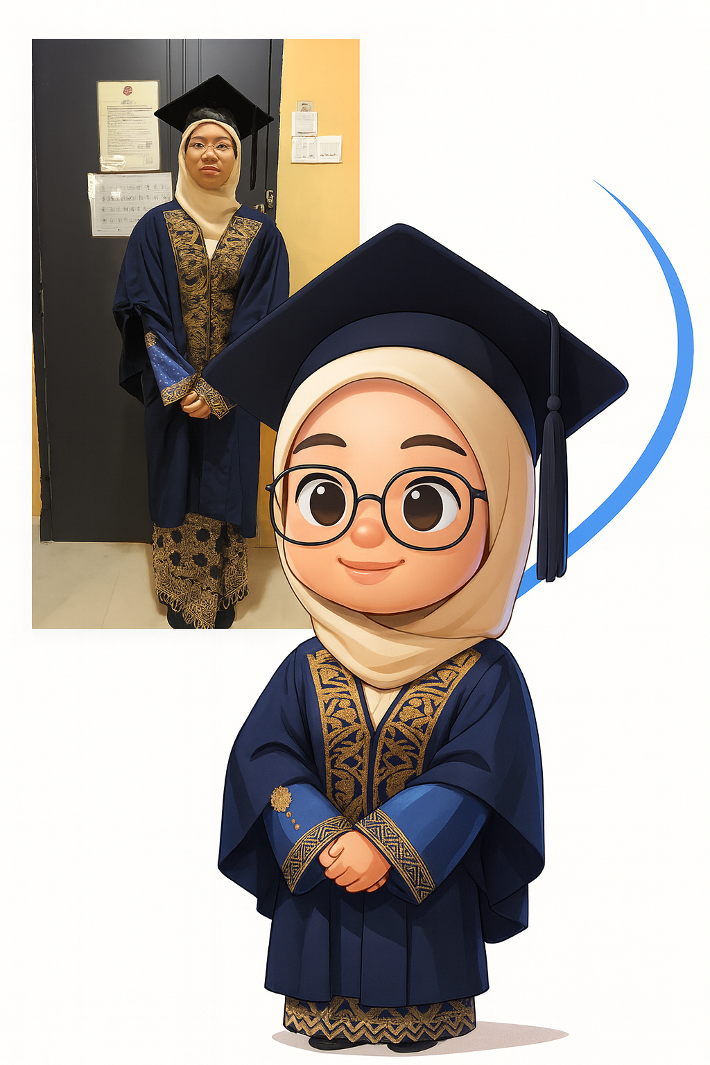 Created using AI Avatar Generator with real_person_chibi_3d style in chibi category. Generated on November 13, 2025 using Image to Image generation method.