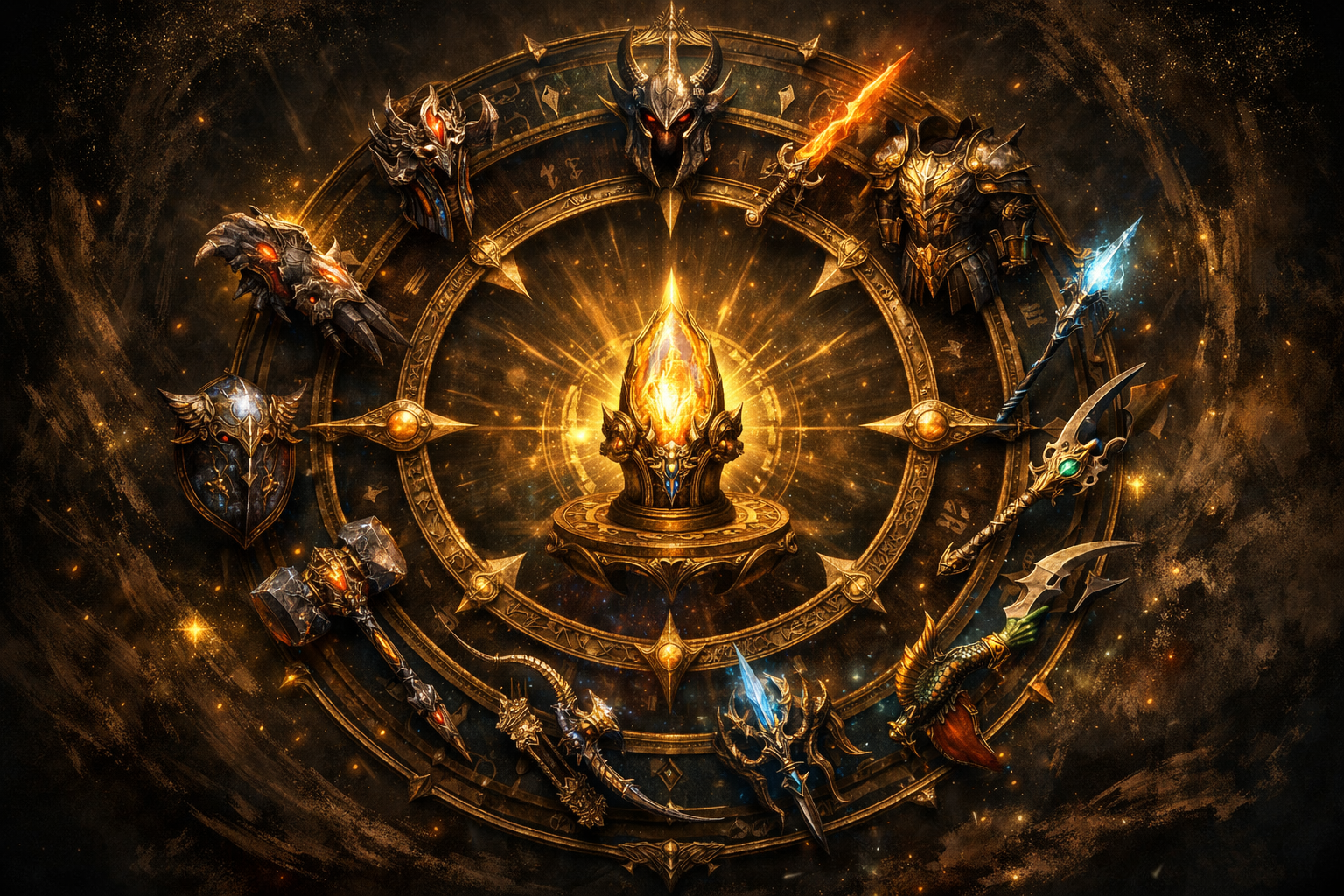 Ascendance Relic Requarian avec items uniques en rotation