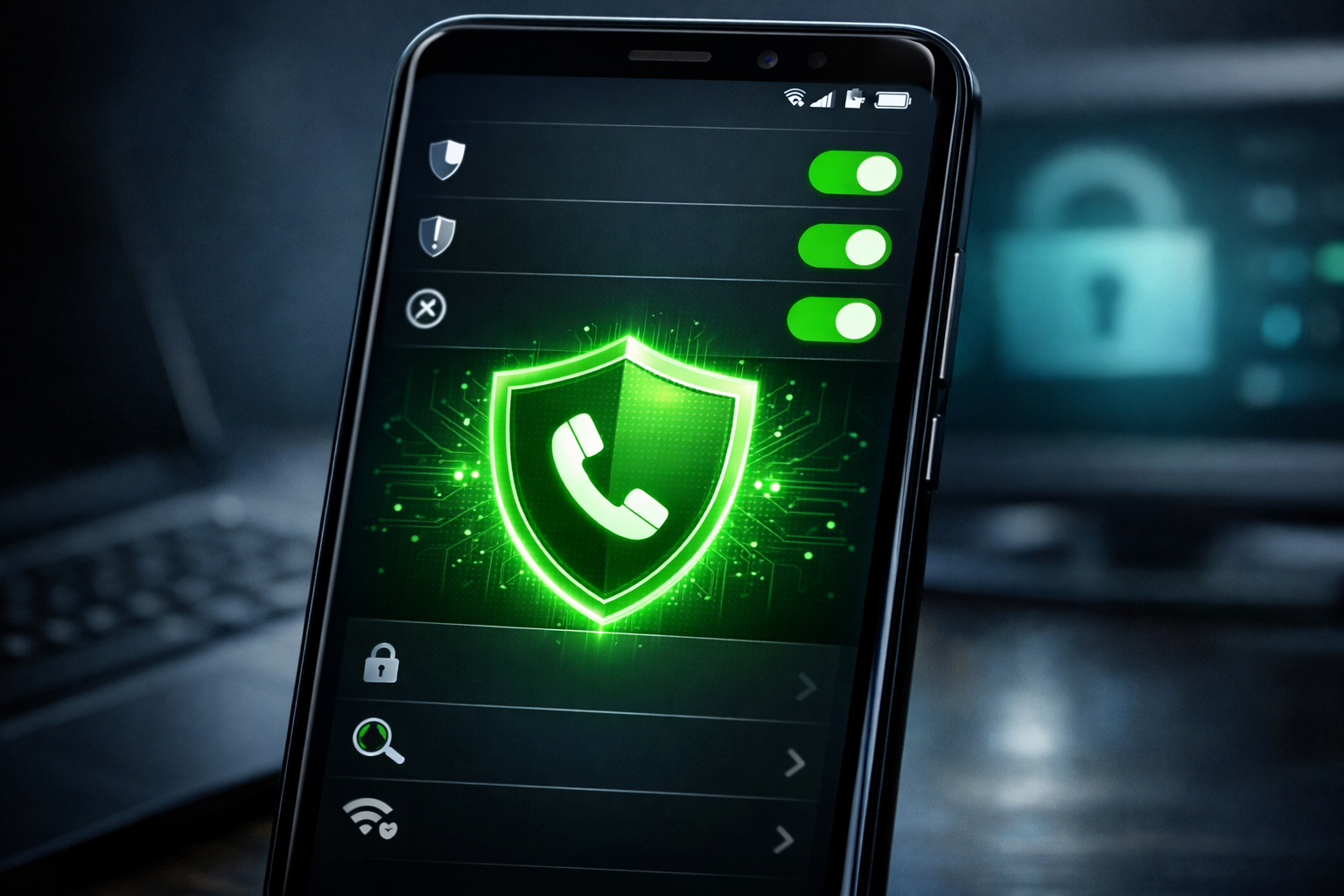 Blocage appels spam sur Android, paramètres protection