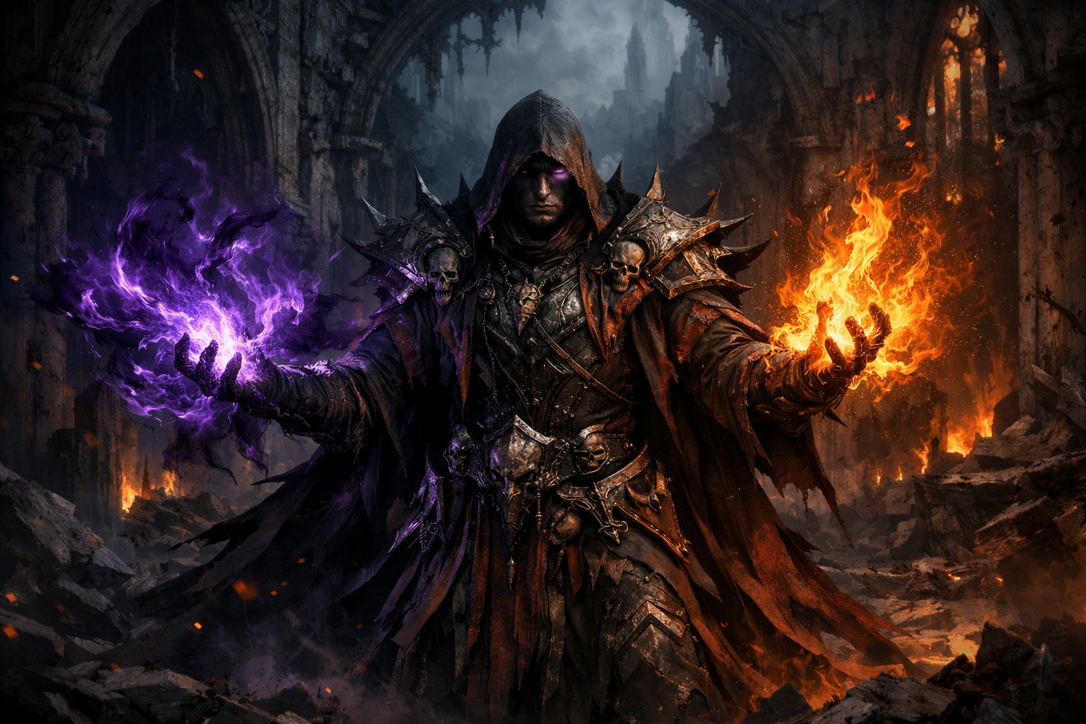 Warlock Mastermind gameplay — polyvalence ombre et feu