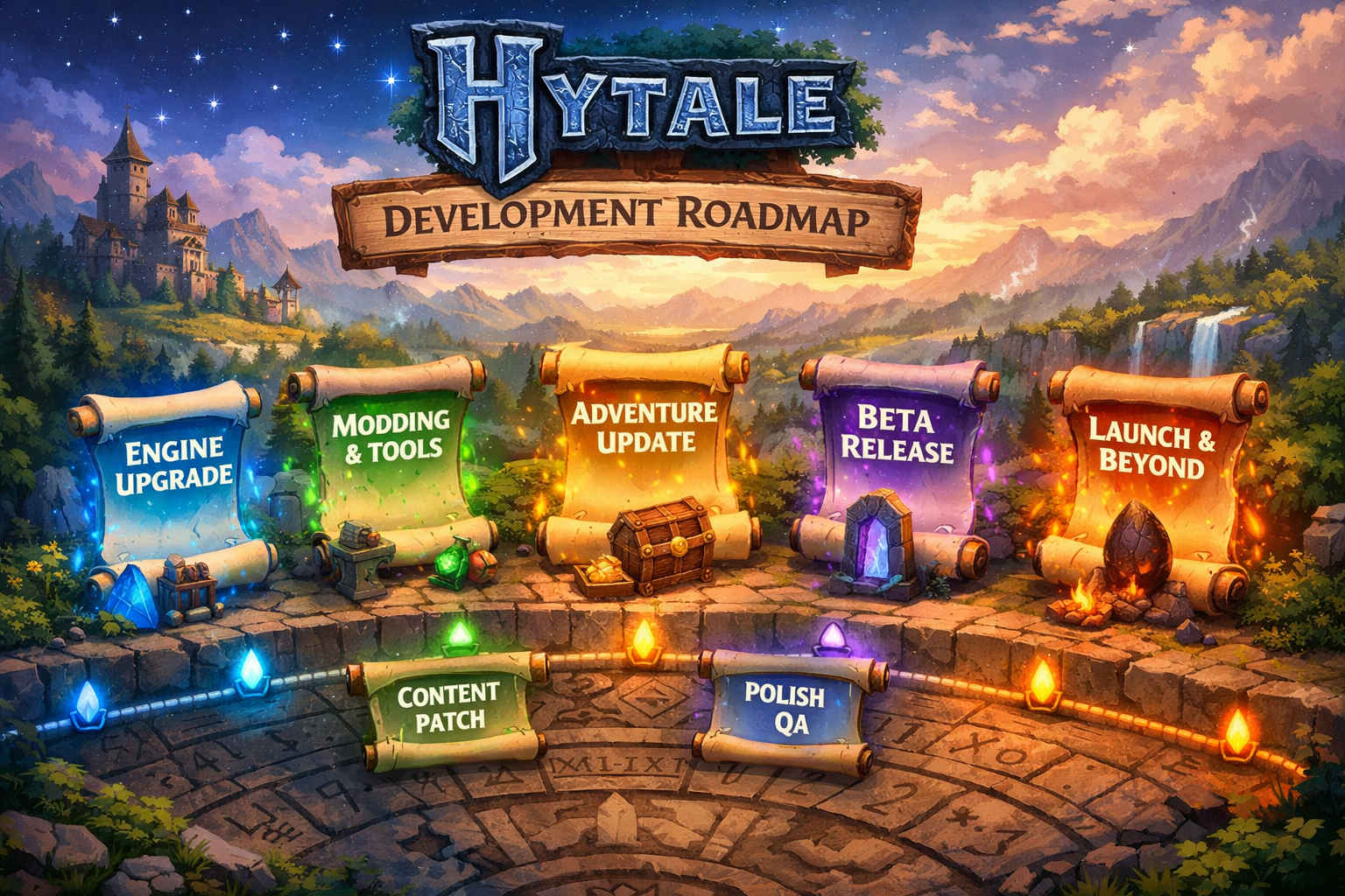 Hytale feuille de route updates calendrier de développement