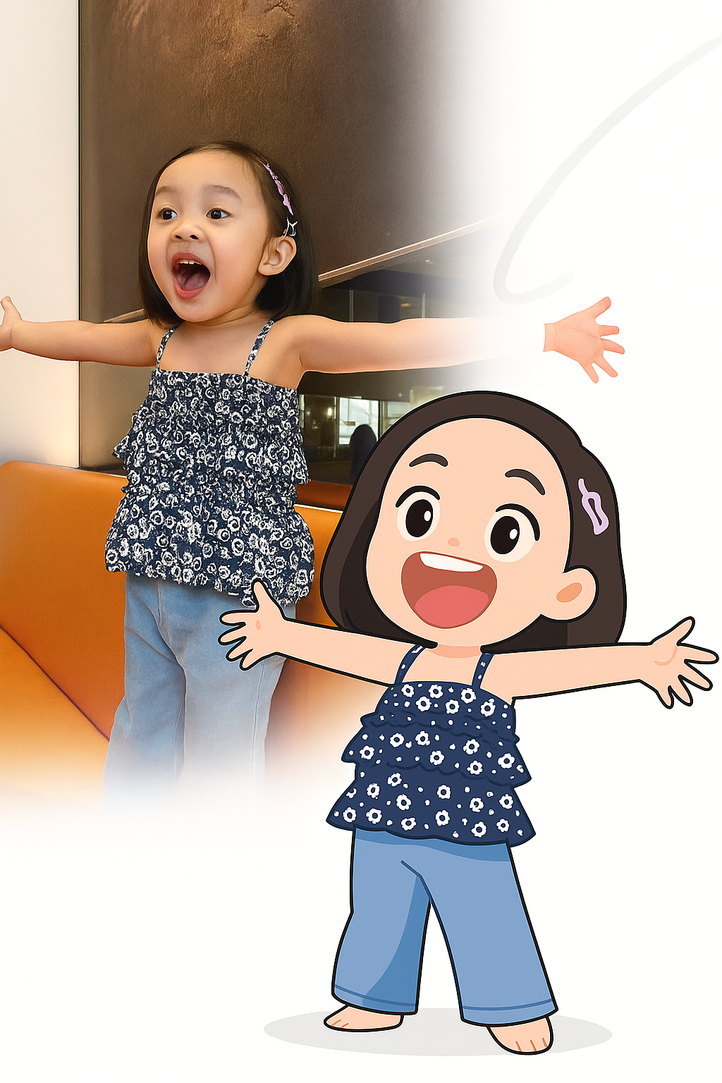 Created using AI Sticker Generator with real_person_chibi_sticker style in chibi category. Generated on October 19, 2025 using Image to Image generation method.