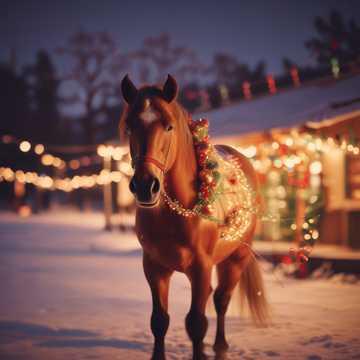 Weihnachtspferdeglanz