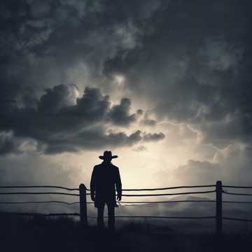 Lonely Cowboy in the Storm