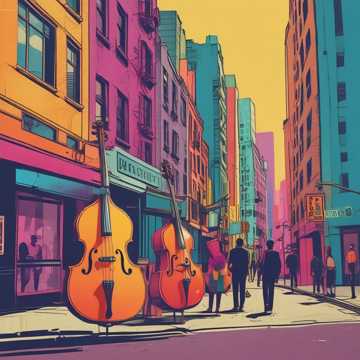 Funky Vibes on a Jazzy Street