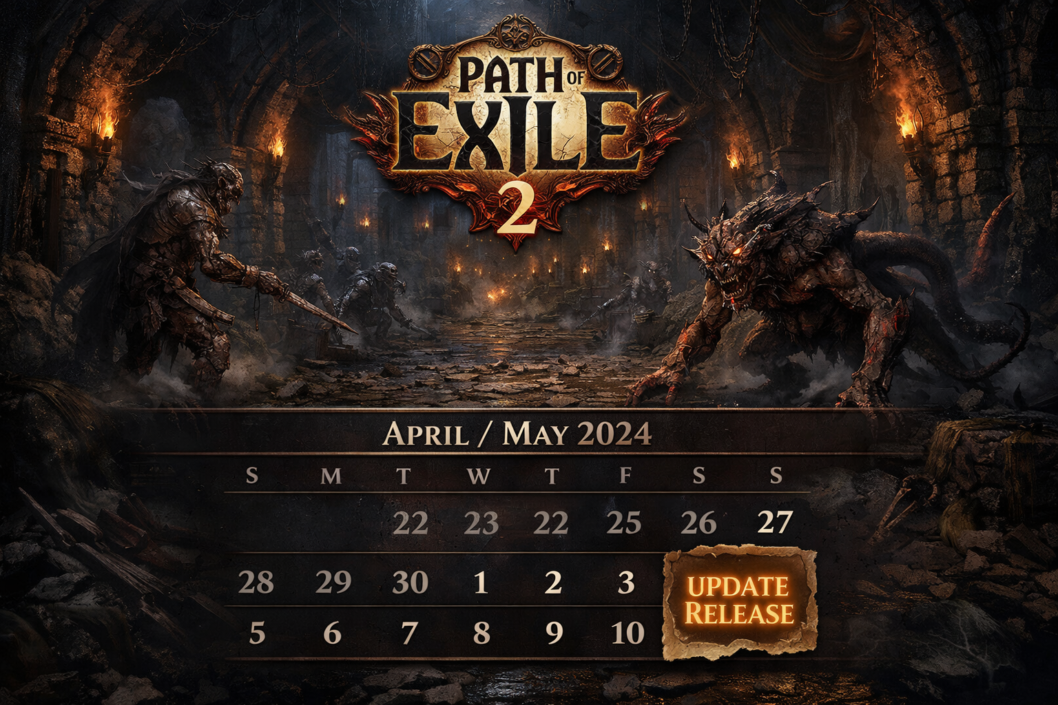 Path of Exile 2 Patch 0.5 report fin avril début mai