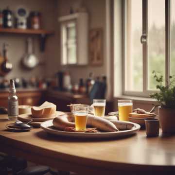 Weißwurstfrühstück auf Michis Nacken