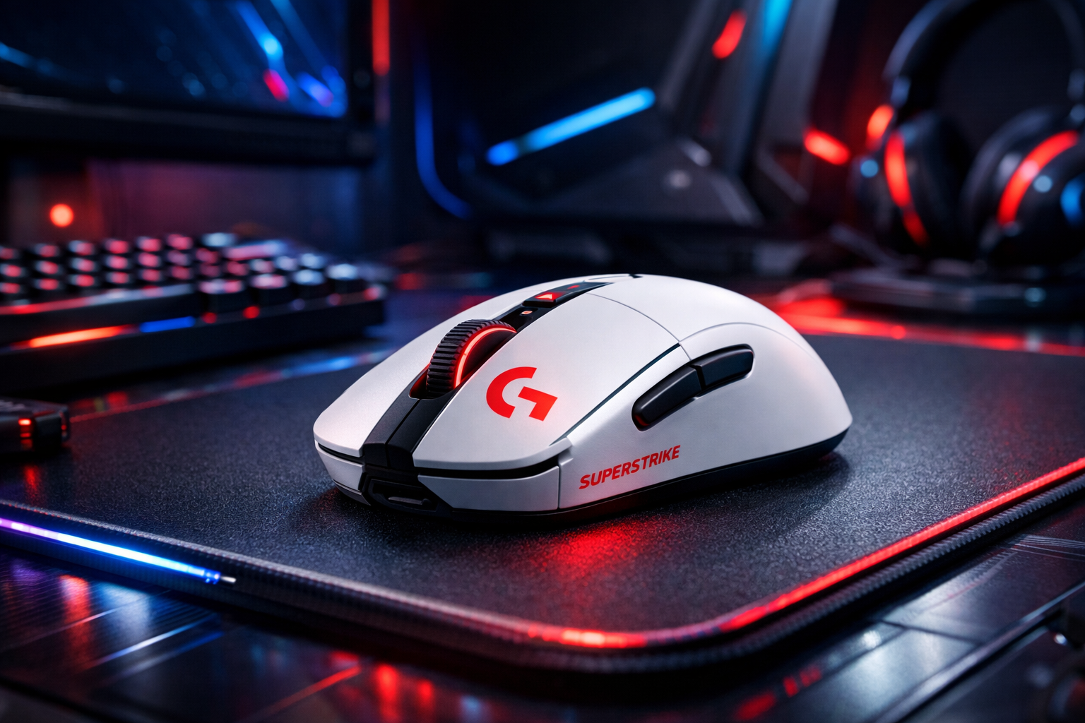 Souris gaming Logitech GPro X2 Superstrike avec éclairage RGB