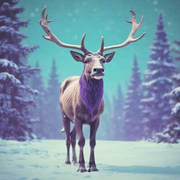 Rudolf the Neon Reindeer