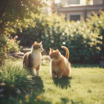 Yitzy Merav and His Two Cats