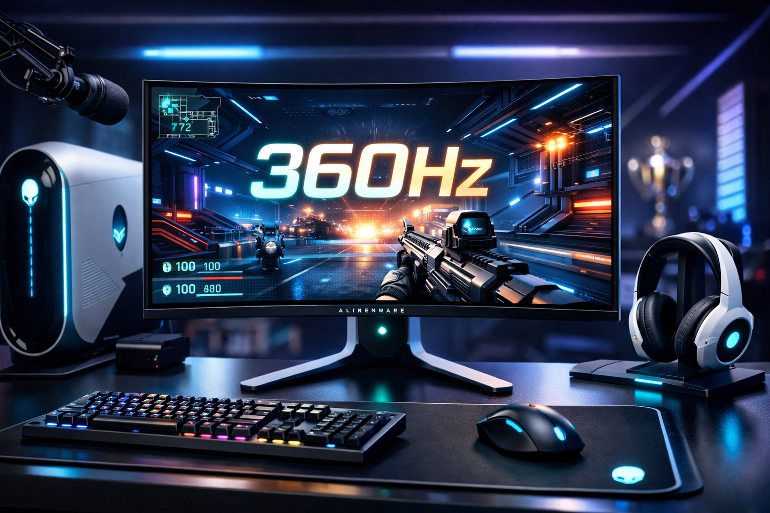 Écran gaming premium Alienware AW2725DF 360Hz OLED