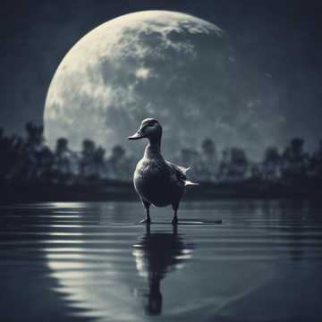 Dancing with a Duck in the Moonlight