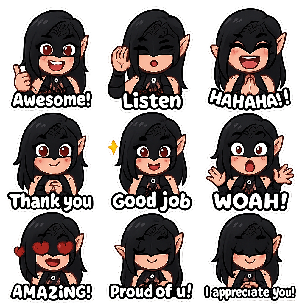 Created using AI Emoji Generator with chibi_emoji_word_1 style in emoji_type category. Generated on October 24, 2025 using Image to Image generation method.