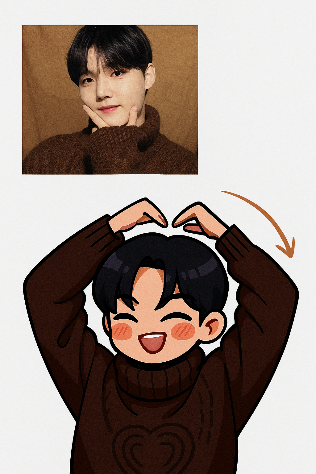 Created using AI Sticker Generator with real_person_chibi_sticker style in chibi category. Generated on October 23, 2025 using Image to Image generation method.