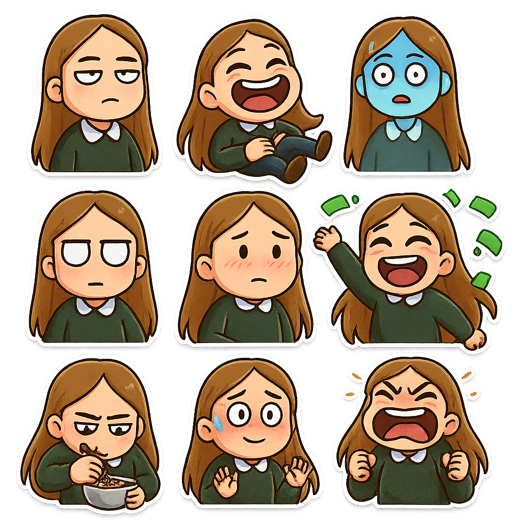 Created using AI Sticker Generator with chibi_character_stickers style in sticker category. Generated on November 13, 2025 using Image to Image generation method.