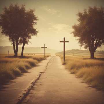 Wooden crosses