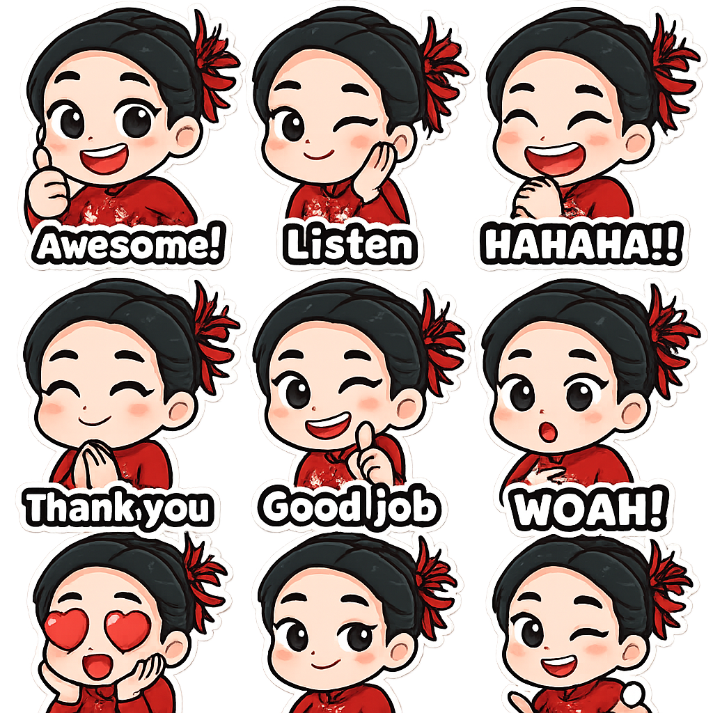 Created using AI Emoji Generator with chibi_emoji_word_1 style in emoji_type category. Generated on October 20, 2025 using Image to Image generation method.