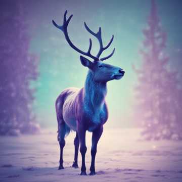 Rudolf the Neon Reindeer