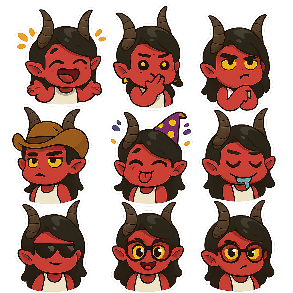 Created using AI Sticker Generator with chibi_emoji_stickers_5 style in sticker category. Generated on November 12, 2025 using Image to Image generation method.