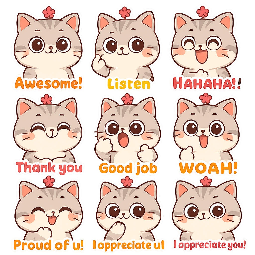 Created using AI Emoji Generator with chibi_emoji_word_1 style in emoji_type category. Generated on November 11, 2025 using Image to Image generation method.