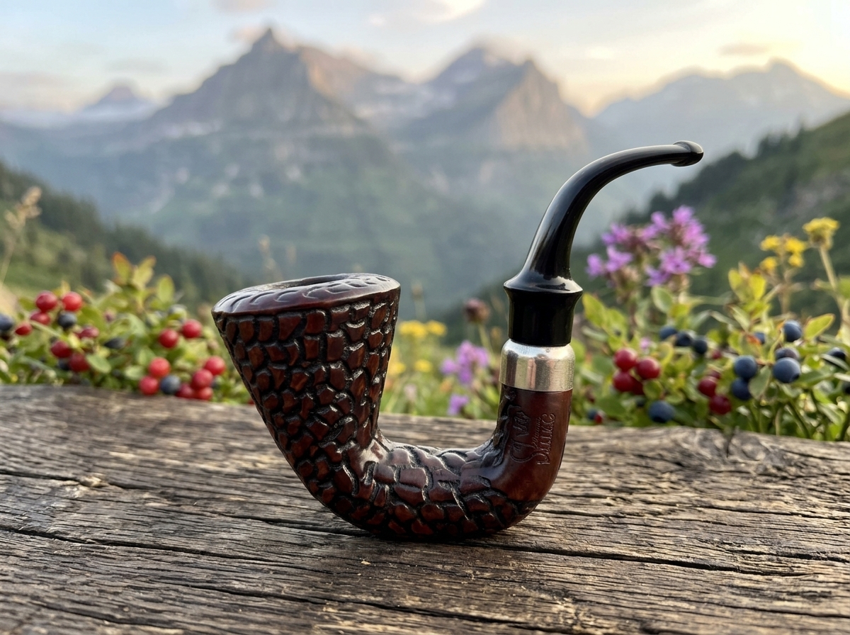 Pulsar Shire Pipes The Sleuth engraved calabash smoking pipe - best cannabis pipe for elegant sessions