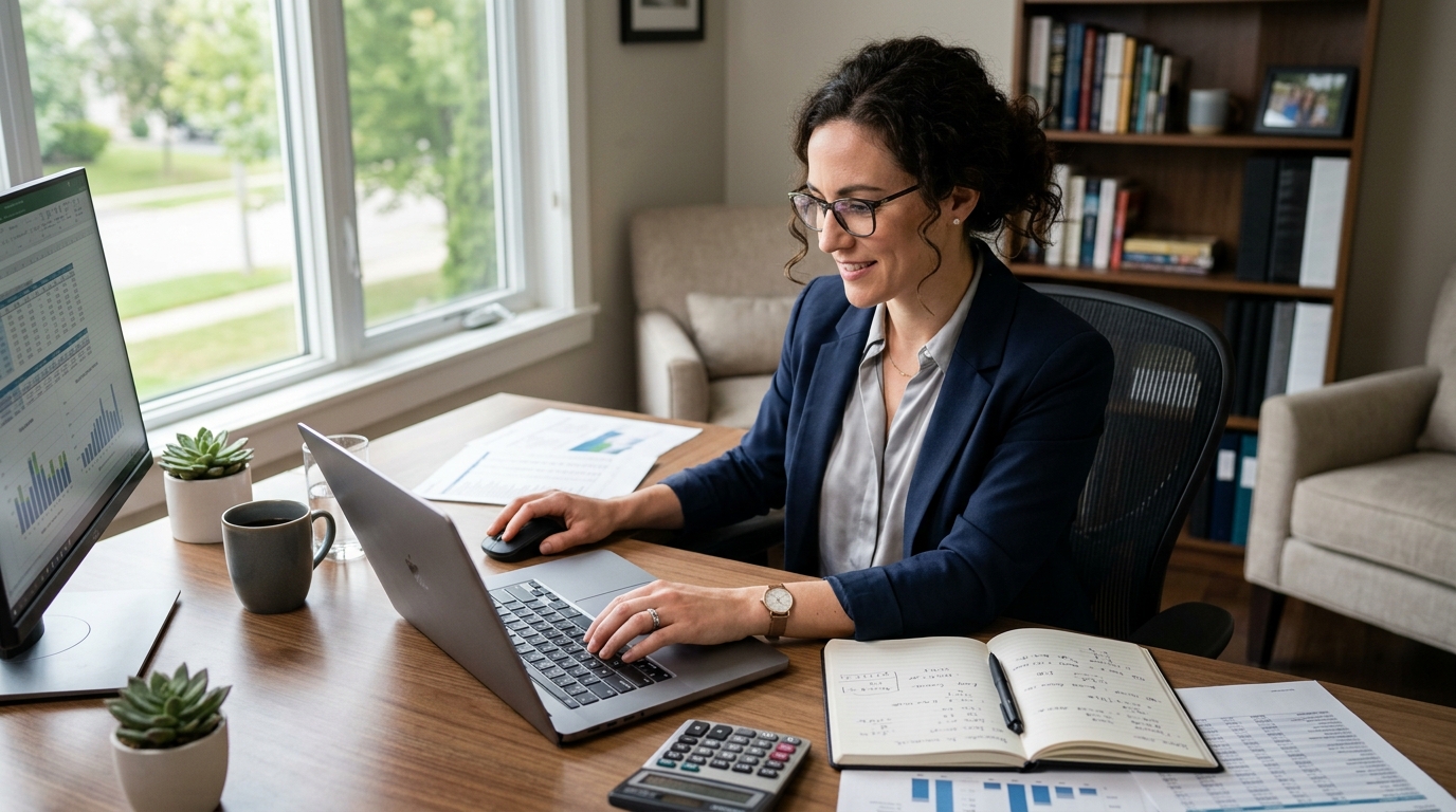 accountant working remotely