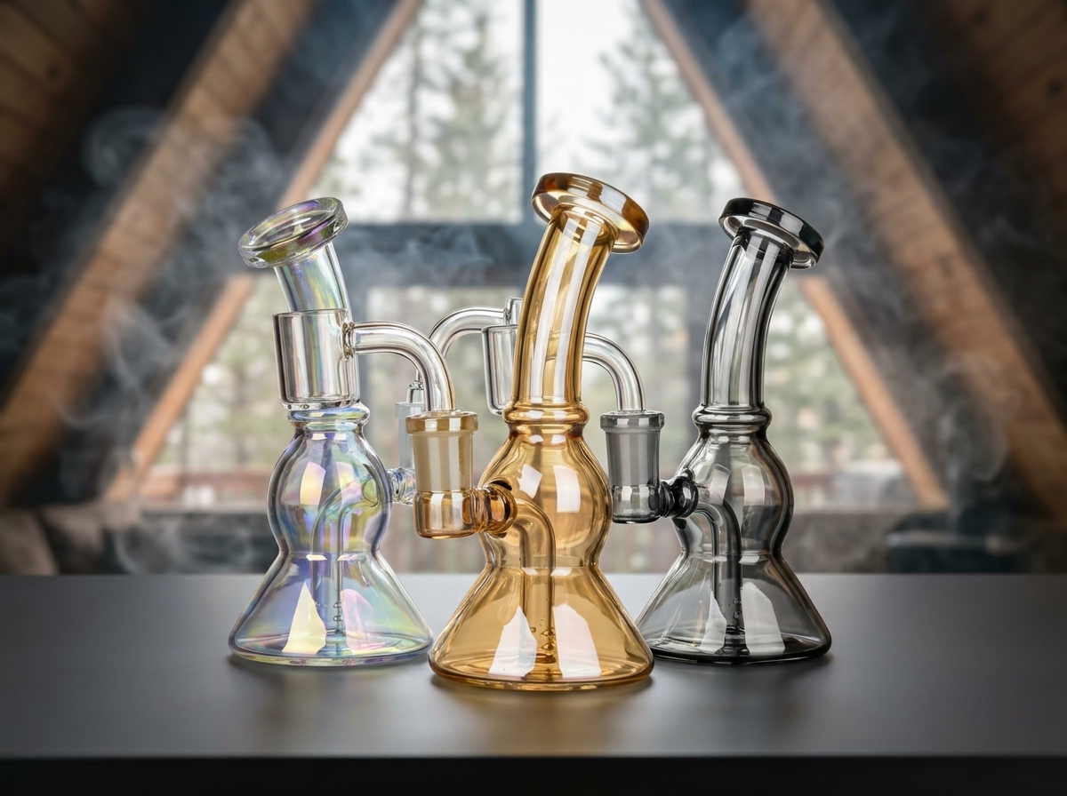 Ease Your Mind mini glass dab rig 5.75 inch 14mm female joint easy to clean