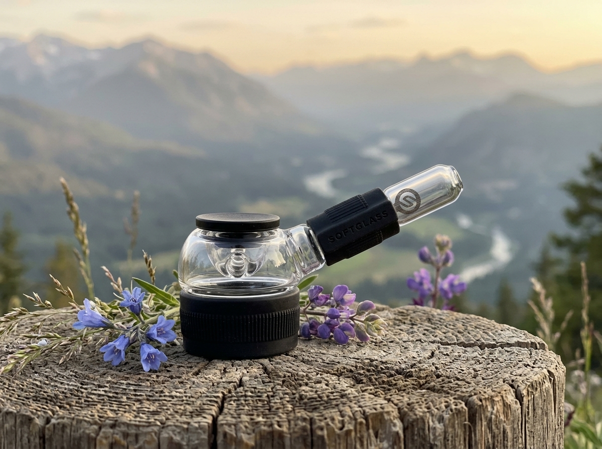 Softglass Core hand pipe - best cannabis pipe for artisan glass lovers