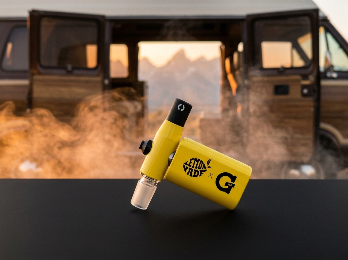 Lemonnade x G Pen Connect vaporizer for concentrate rigs