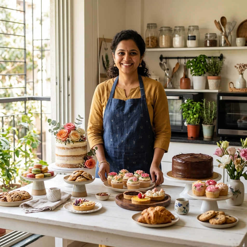 Successful home bakery business in India