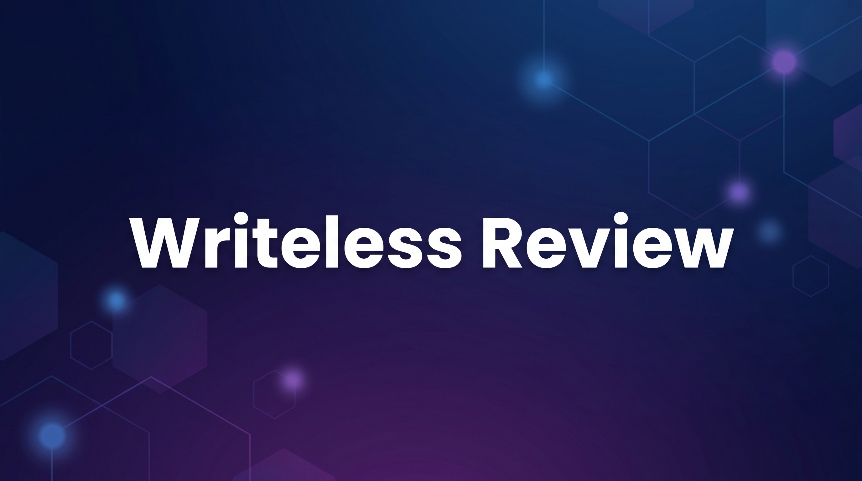 Writeless Review - Featured Image