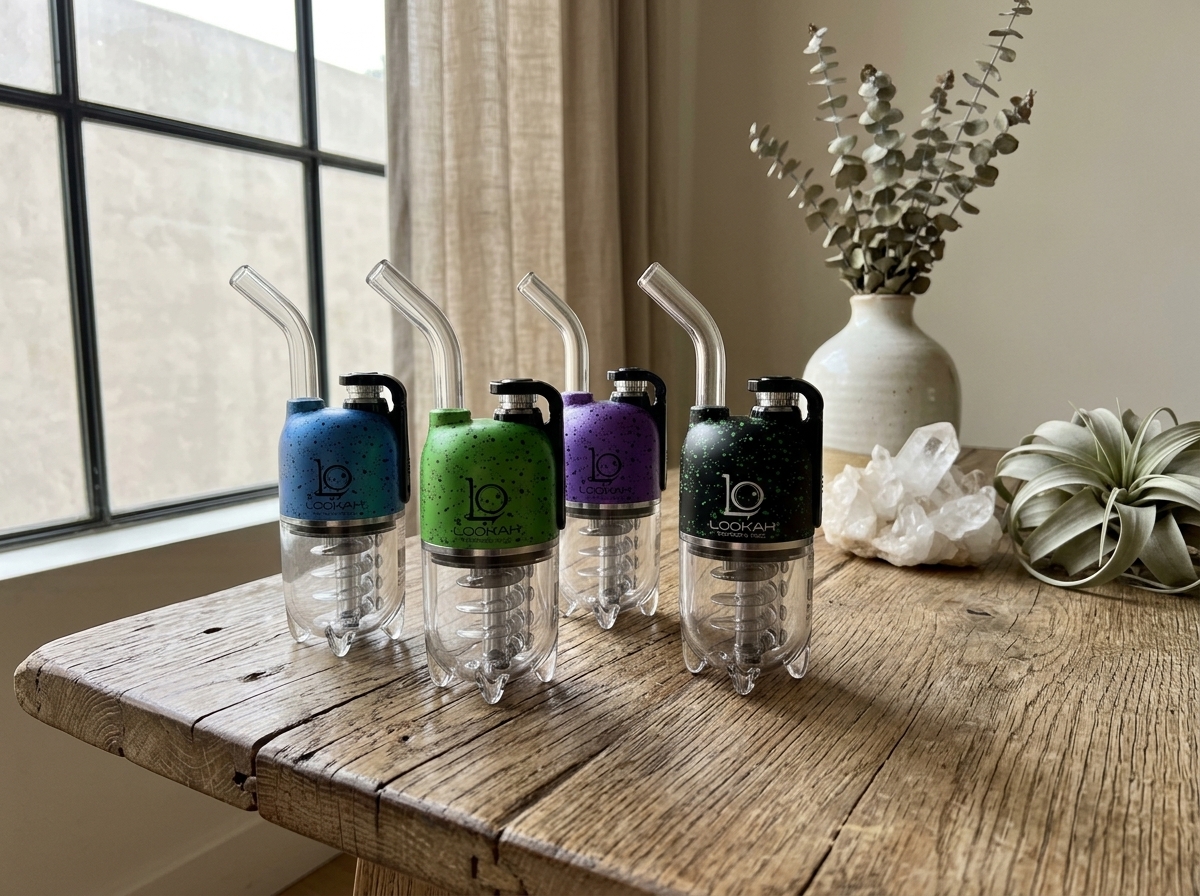Lookah Dragon Egg eRig Bubbler with spatter design, portable water filtration e rig under 100