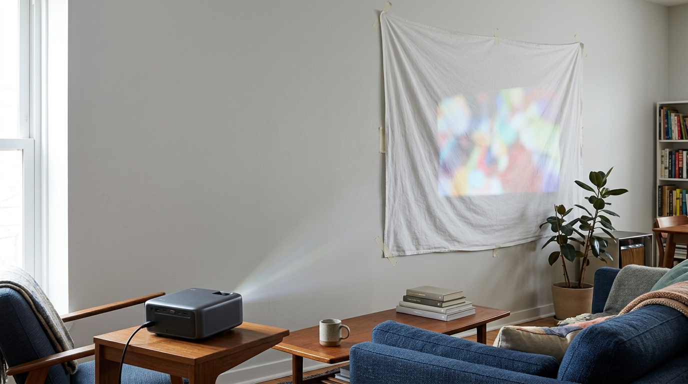 Projector Screen Substitutes: Walls, Fabric, and Panels