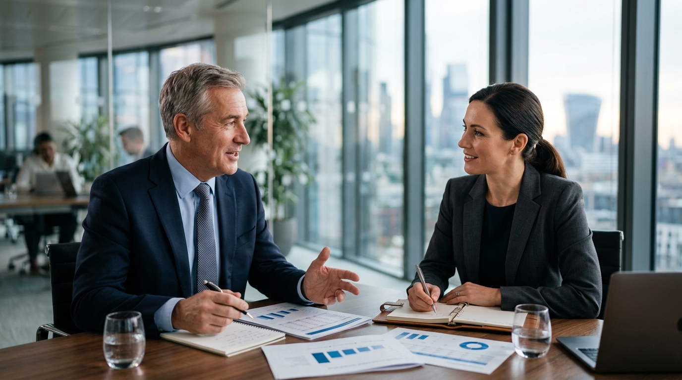CFO advisor consulting with business owner