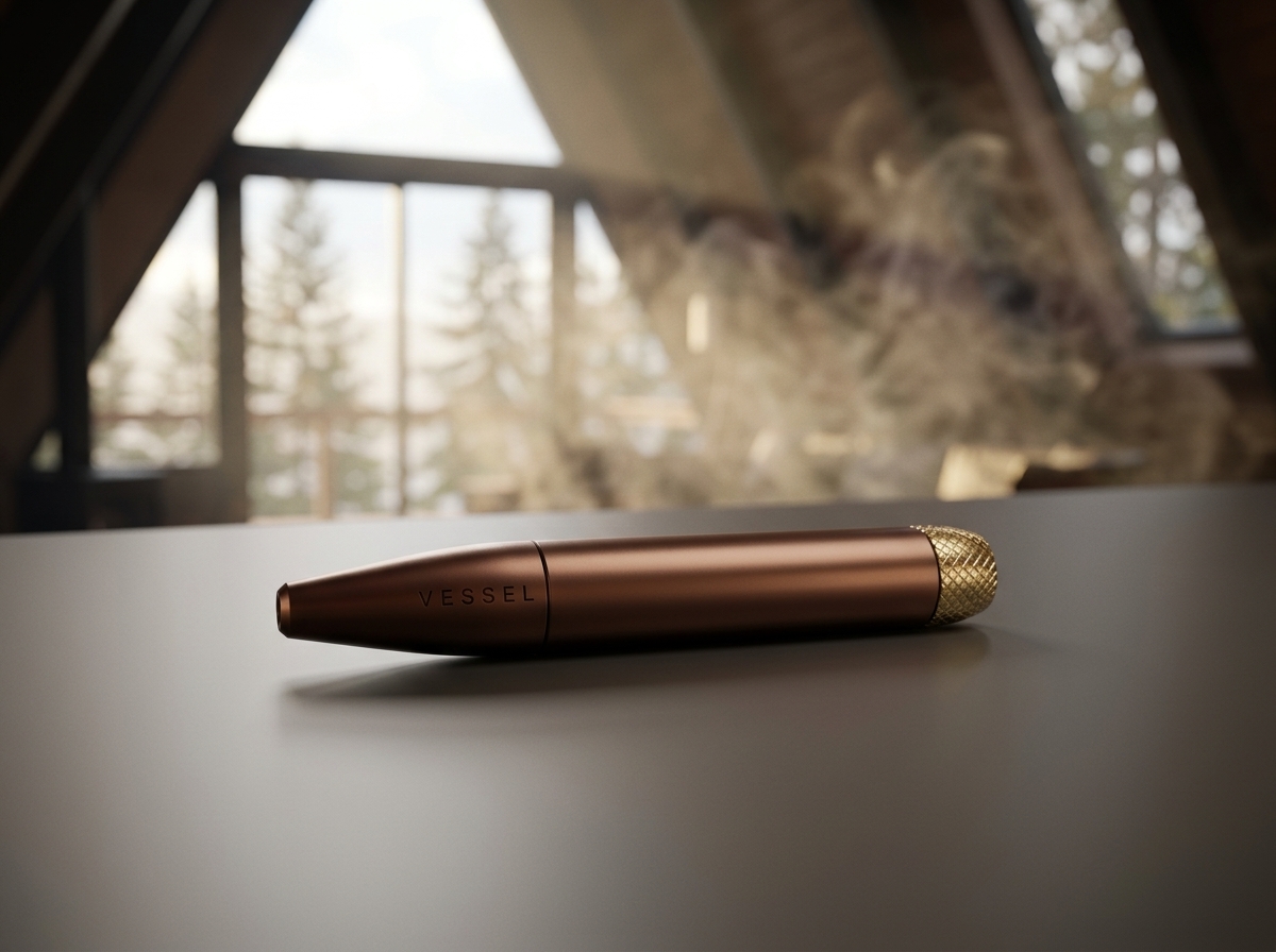 Sierra one-hitter pipe with marbleized ceramic finish