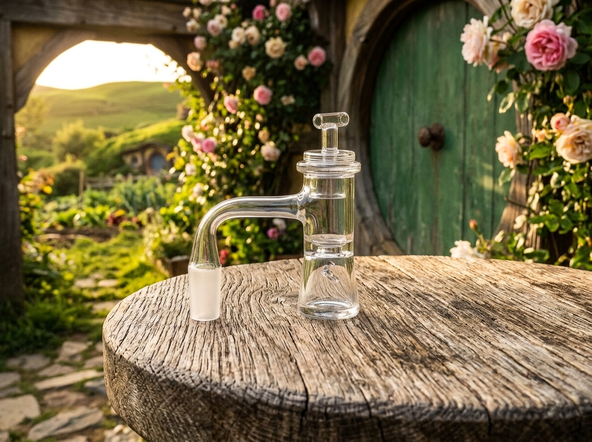 Pulsar quartz auto spinner banger set with cap and pearls for low temperature live rosin dabbing