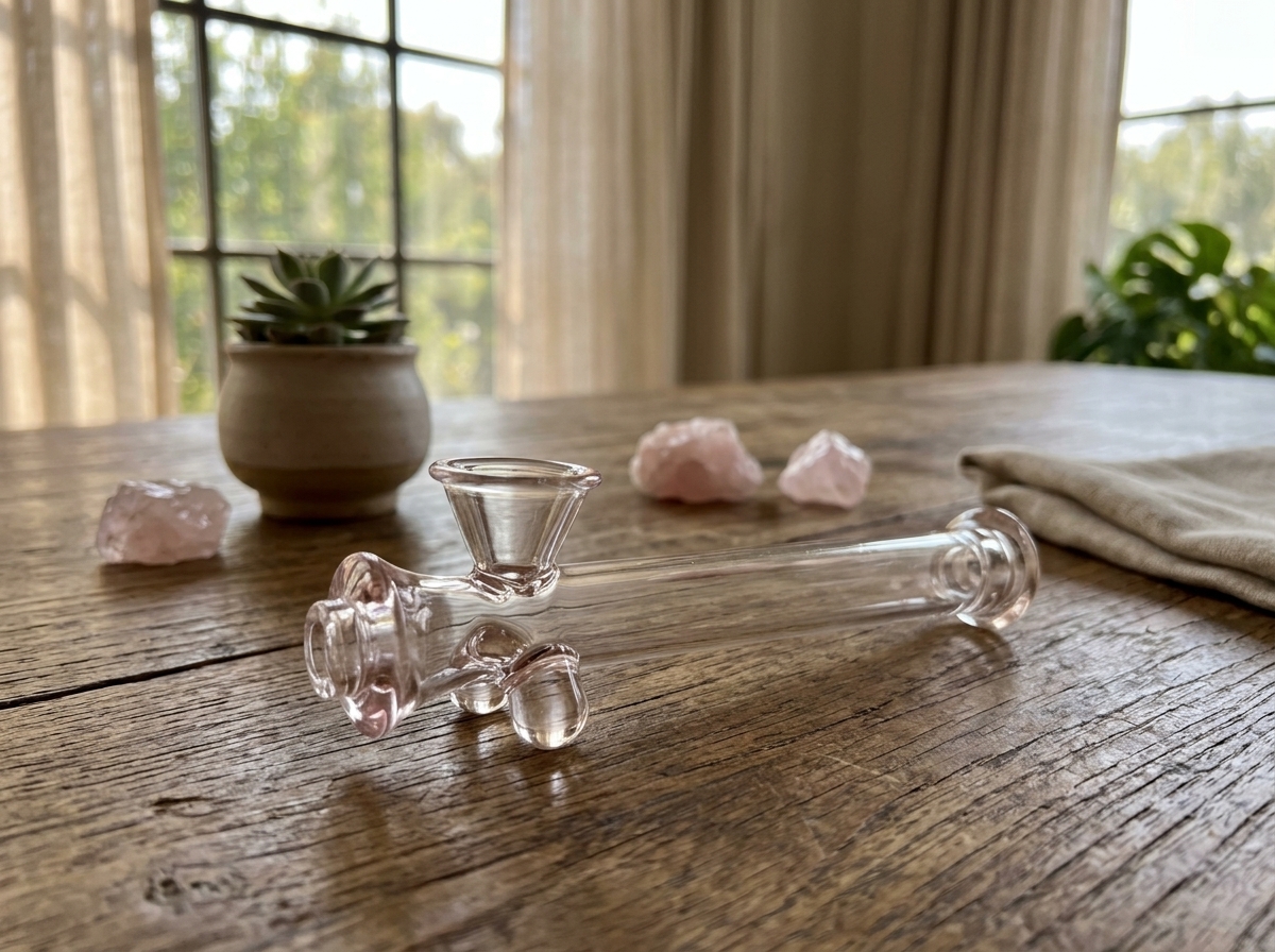 Jane West Pink Steamroller Pipe rosy glass smoking accessory