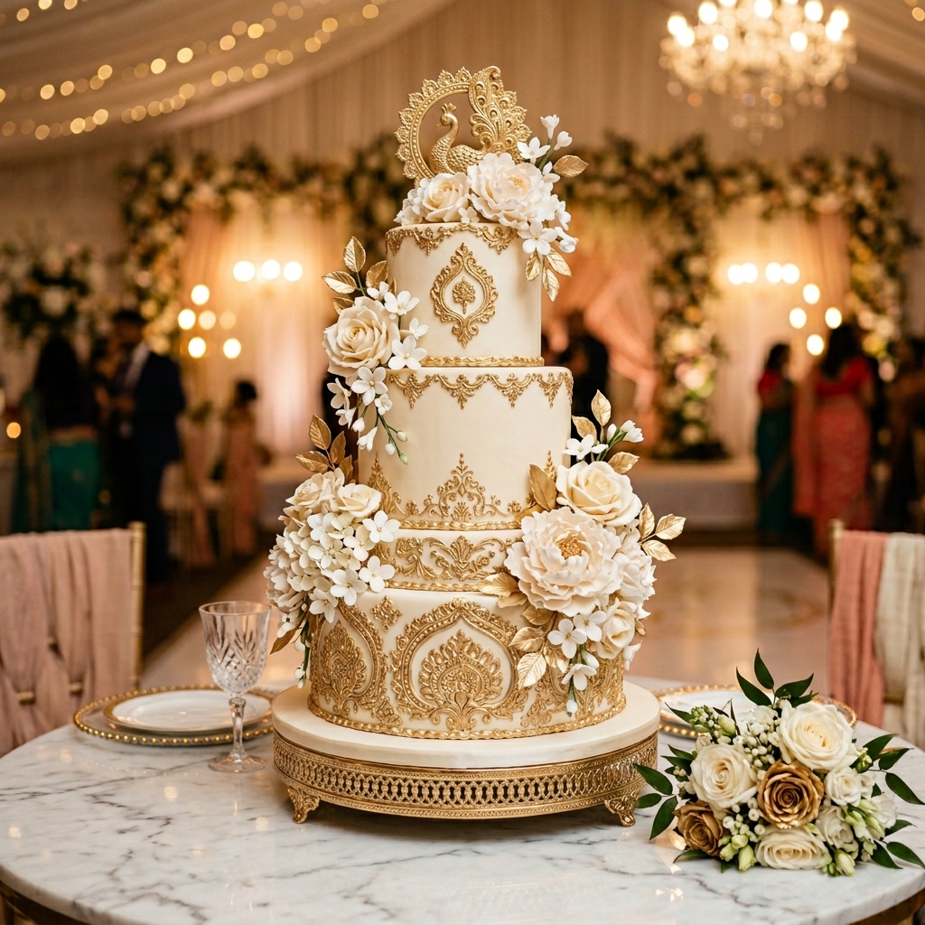 Elegant wedding cake