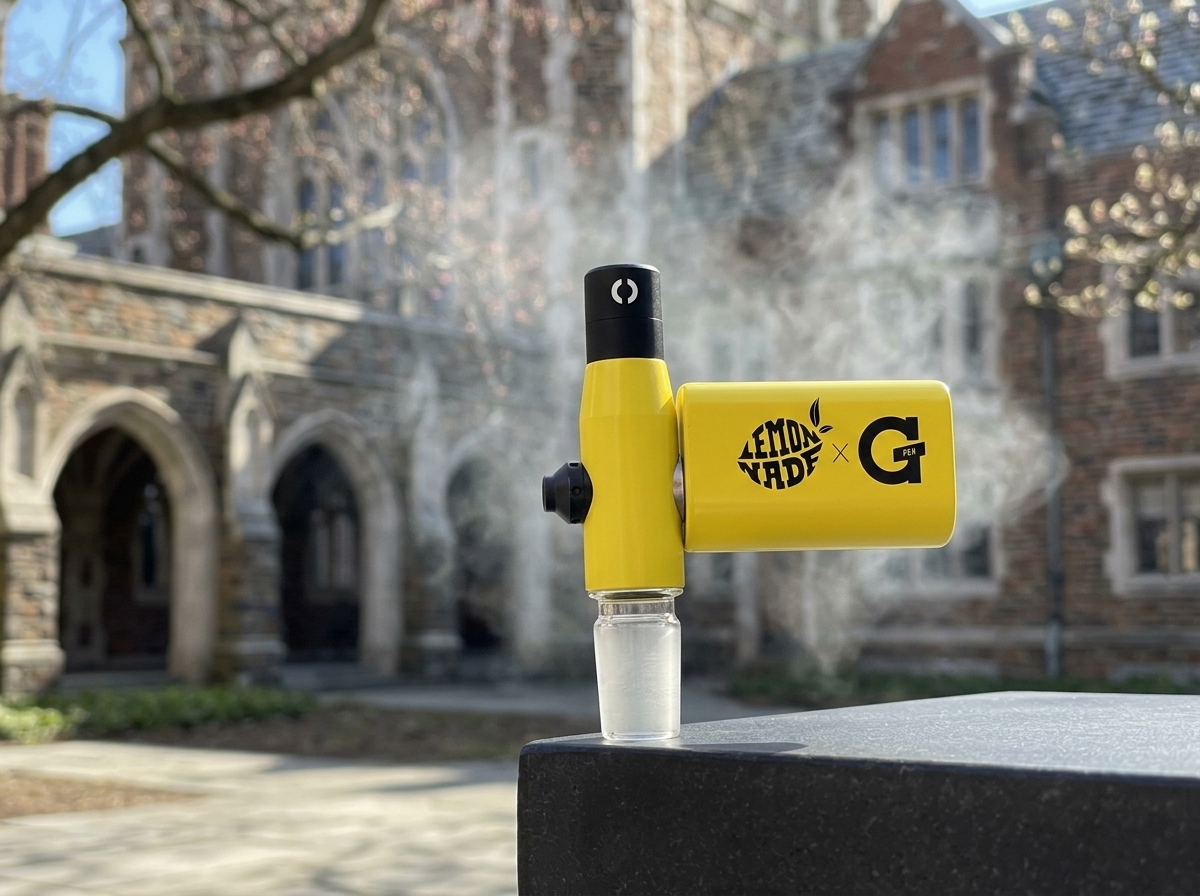 Lemonnade x G Pen Connect vaporizer attachment for dab rig with magnetic connection