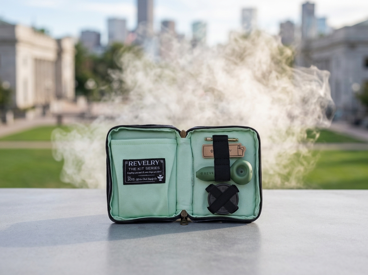 Revelry Pipe Kit with smell proof case and accessories