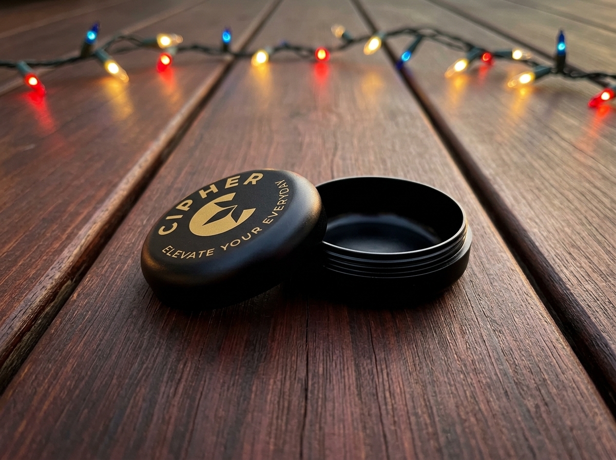Cipher Stor4 smell-proof herb container holding wax concentrates